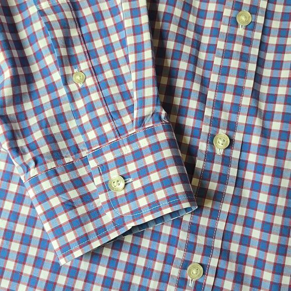 Vinyard Vines Classic Fit Tucker Shirt Check Button Down Mens Large Preppy Plaid - Picture 4 of 10